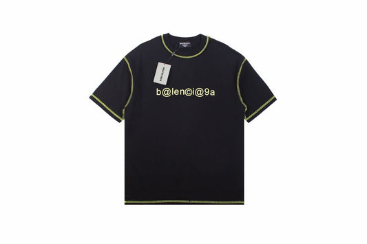 Balenciaga Digital Age Logo T-Shirt - Black - Prime Reps