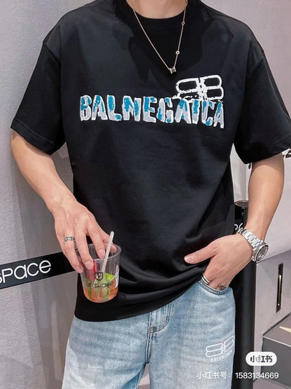 Balenciaga Distorted Logo T-Shirt - Prime Reps