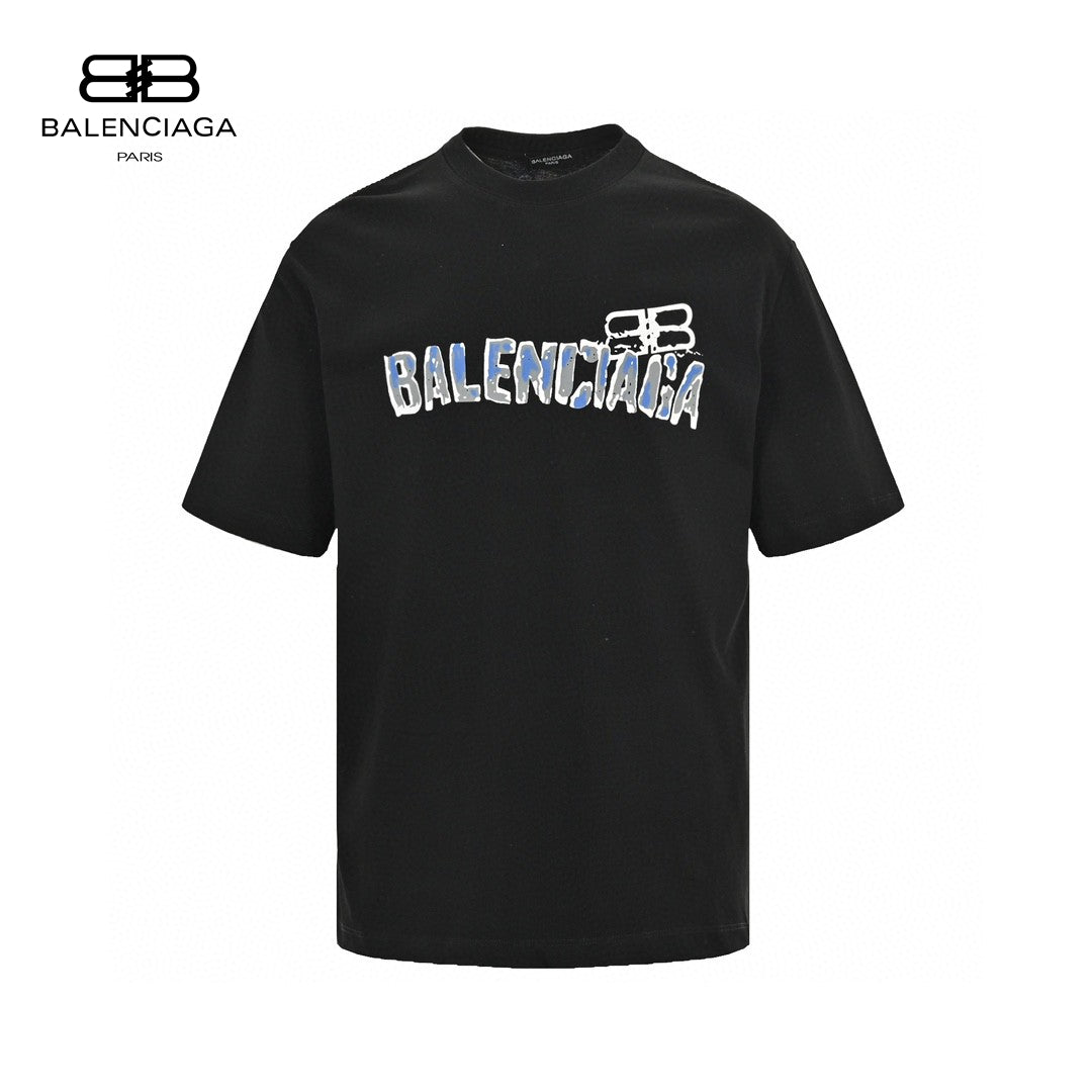 Balenciaga Distorted Logo T-Shirt - Prime Reps