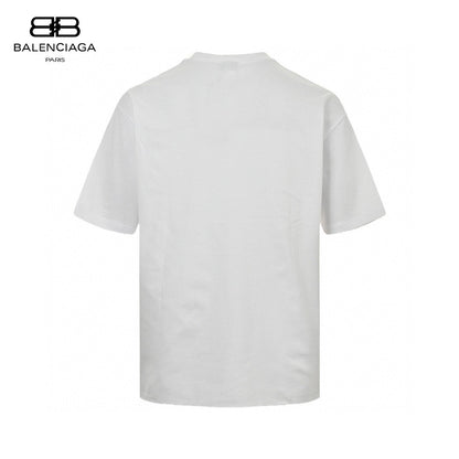 Balenciaga Distorted Logo T-Shirt (White) - Prime Reps