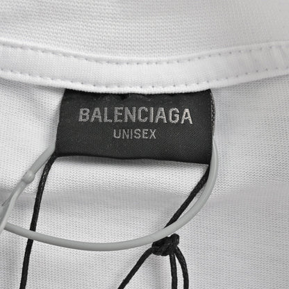 Balenciaga Distorted Logo T-Shirt (White) - Prime Reps