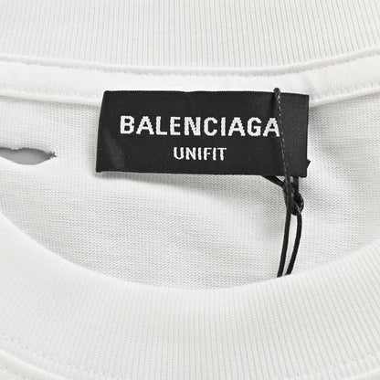 Balenciaga Distressed Logo T-Shirt - Prime Reps