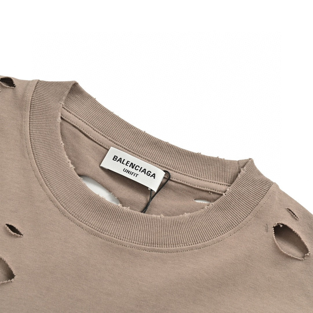 Balenciaga Distressed Logo T-Shirt - Prime Reps