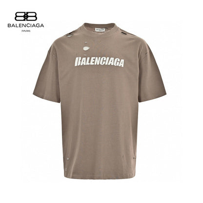 Balenciaga Distressed Logo T-Shirt - Prime Reps