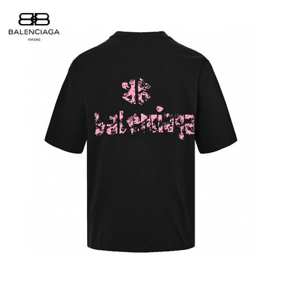 Balenciaga Distressed Logo T-Shirt in Black - Prime Reps