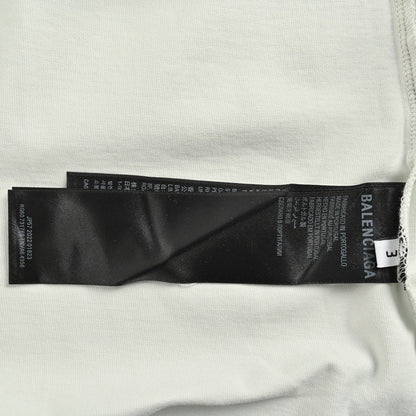 Balenciaga Distressed Logo T-Shirt in White - Prime Reps