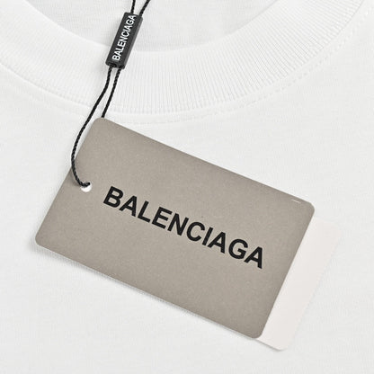 Balenciaga Dripping BB Logo T-Shirt (White) - Prime Reps