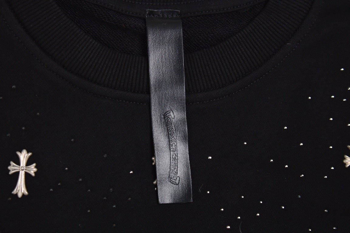 Balenciaga Embellished Sweatshirt - Black - Prime Reps