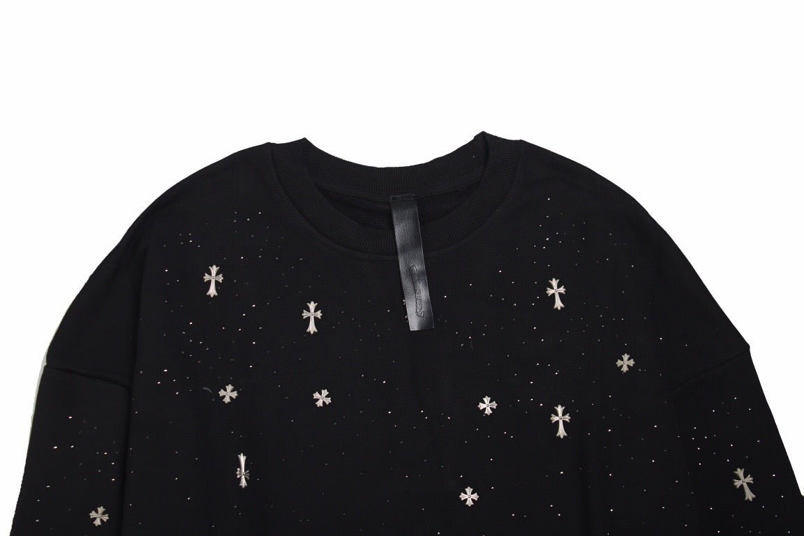 Balenciaga Embellished Sweatshirt - Black - Prime Reps