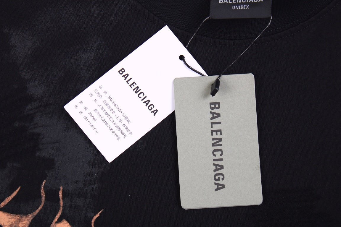 Balenciaga Gothic Logo T-Shirt - Prime Reps