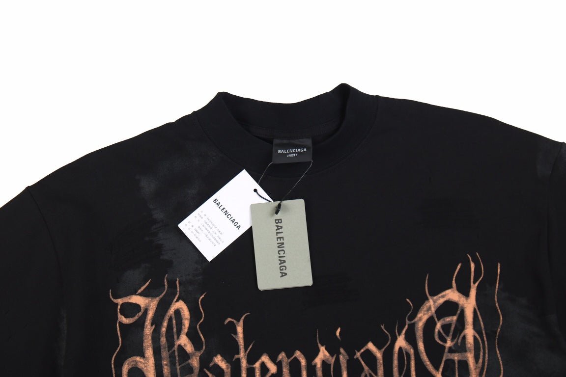 Balenciaga Gothic Logo T-Shirt - Prime Reps