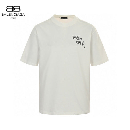 Balenciaga Graffiti Logo White T-Shirt - Prime Reps