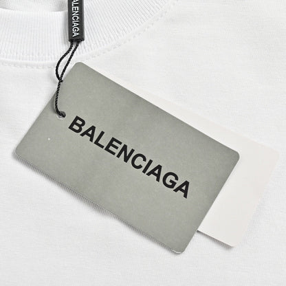 Balenciaga Graphic Logo T-Shirt (White) - Prime Reps