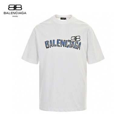 Balenciaga Graphic Logo T-Shirt (White) - Prime Reps