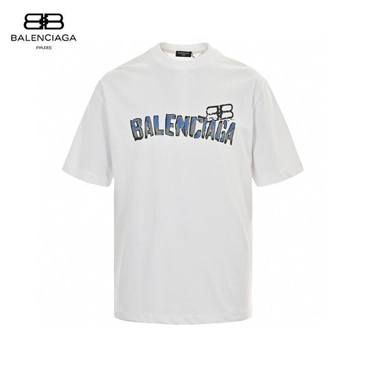 Balenciaga Graphic Logo T-Shirt (White) - Prime Reps