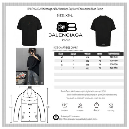 Balenciaga Je t'aime Black T-Shirt - Prime Reps