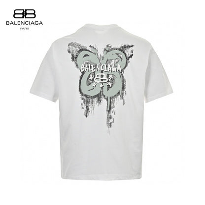 Balenciaga Paris Graphic T-Shirt (White) - Prime Reps