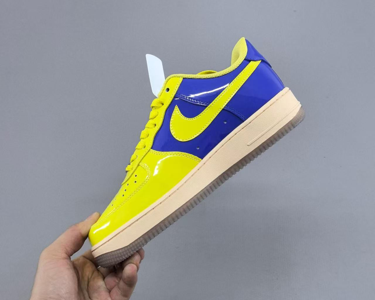 Nike Air Force 1 "Two-Tone Blue/Yellow" – Bold Contrast Styling