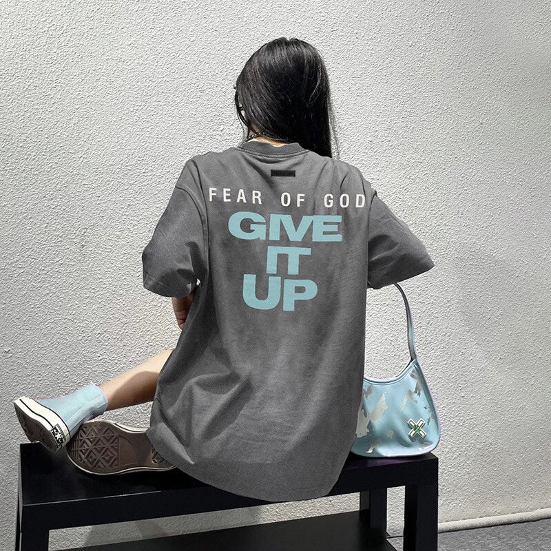 Fear of God T-Shirt with 'Give It Up' Text