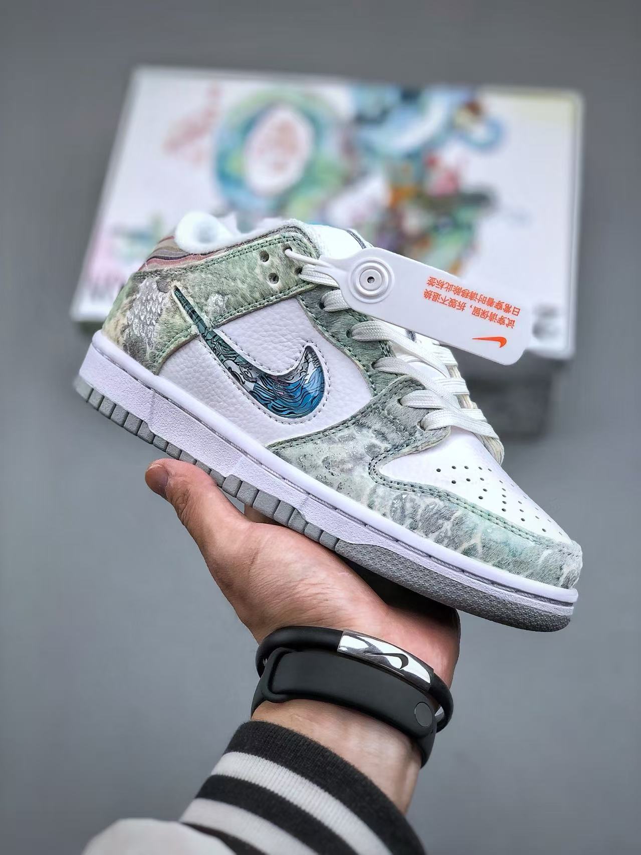 Nike Dunk Low “Ao Bing” Dragon Scale &amp; Pony Hair – Mythical Craftsmanship