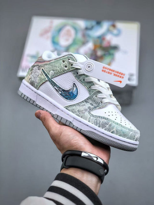 Nike Dunk Low “Ao Bing” Dragon Scale &amp; Pony Hair – Mythical Craftsmanship