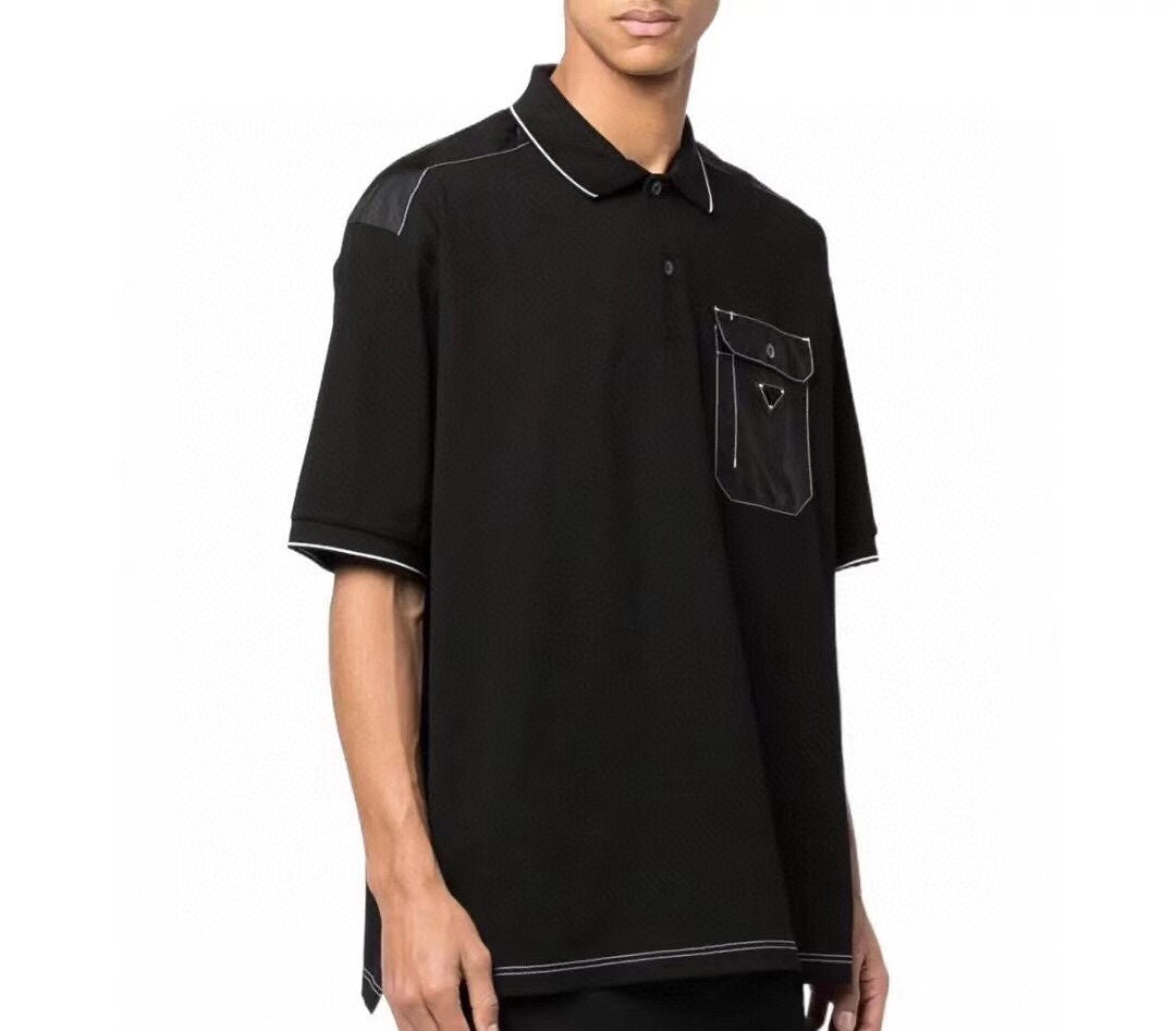 Pra*a "pocket detail" polo shirt