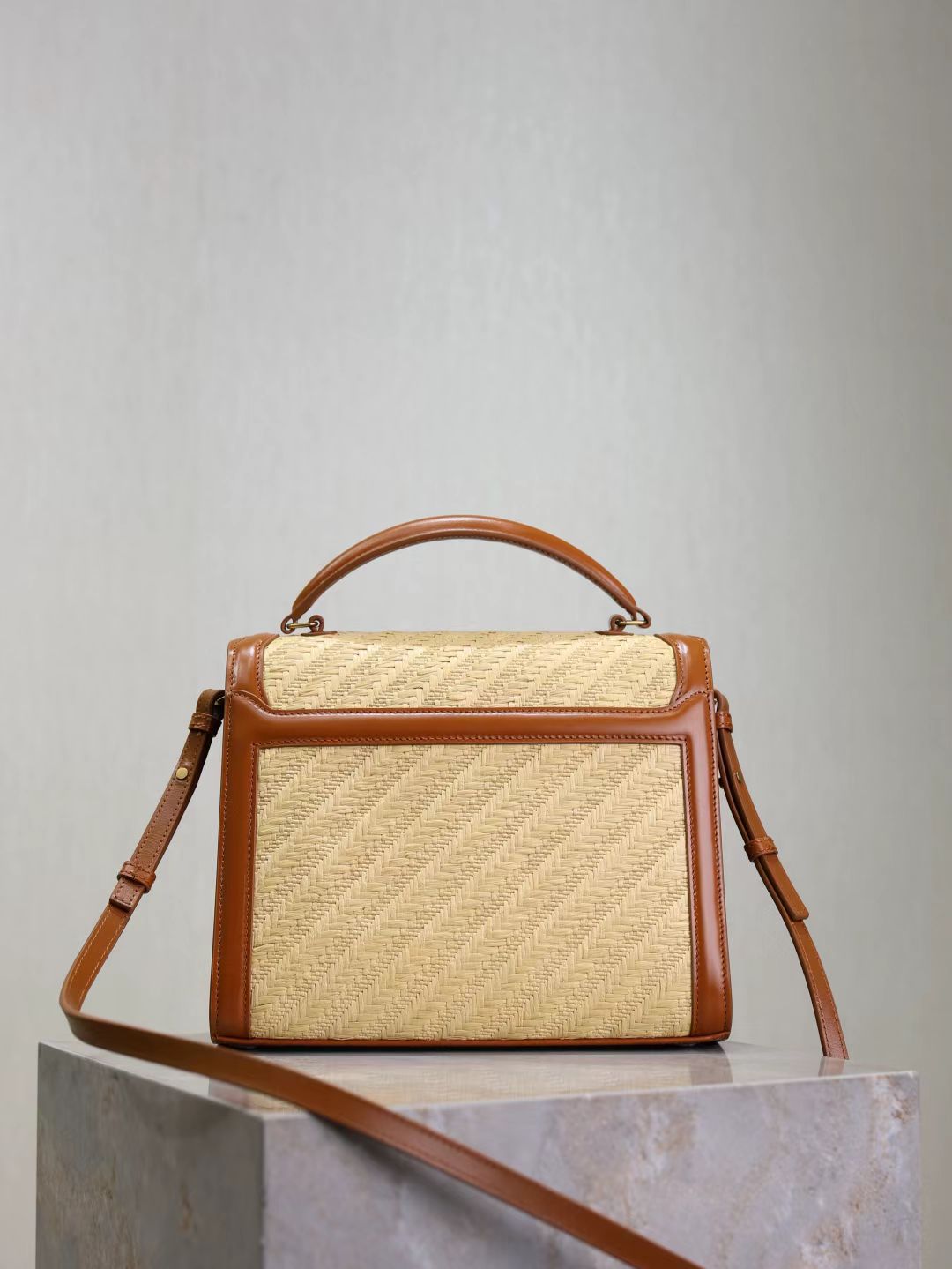 Saint Laurent Calfskin Briefcase