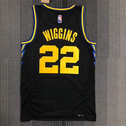 Andrew Wiggins City Edition Jersey, Golden State Warriors, basketball jersey, vibrant design, cultural heritage, city-inspired, high-performance fabric, team pride, versatile player, fan apparel.