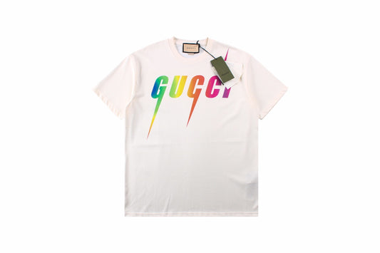 Gucci Rainbow Lightning T-Shirt (White)