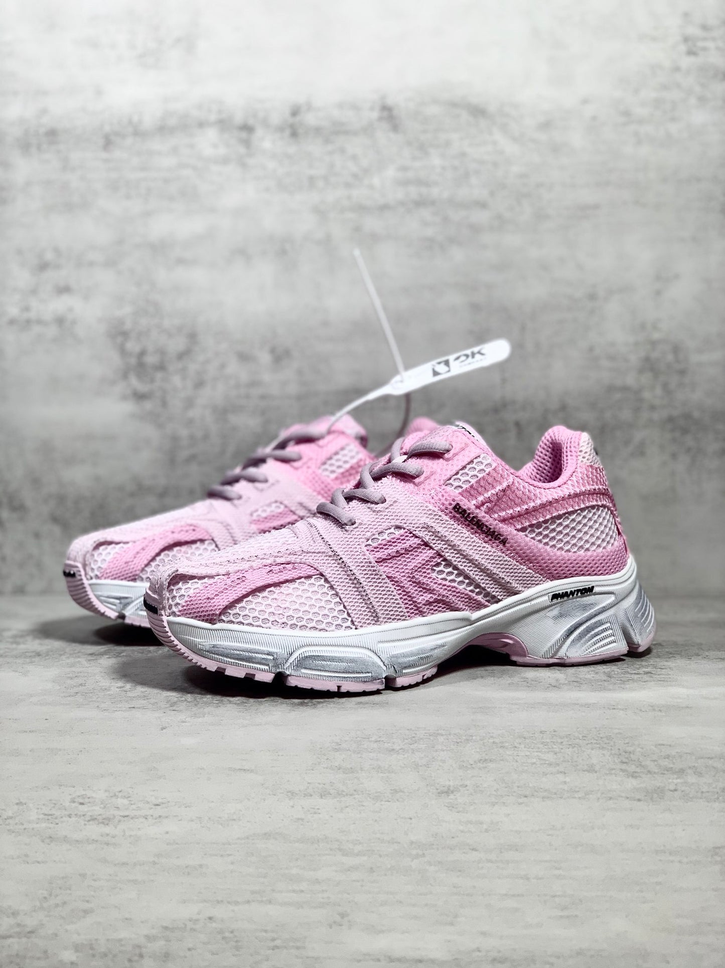 Balenciaga in Pink/White: Subversive Softness