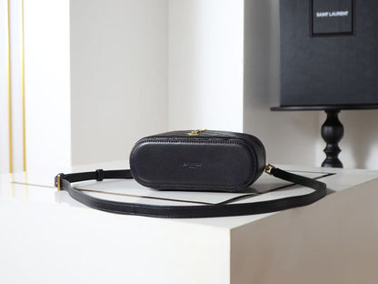 Saint Laurent Black Double Zip Handbag
