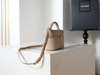 Saint Laurent Nude Double Zip Handbag