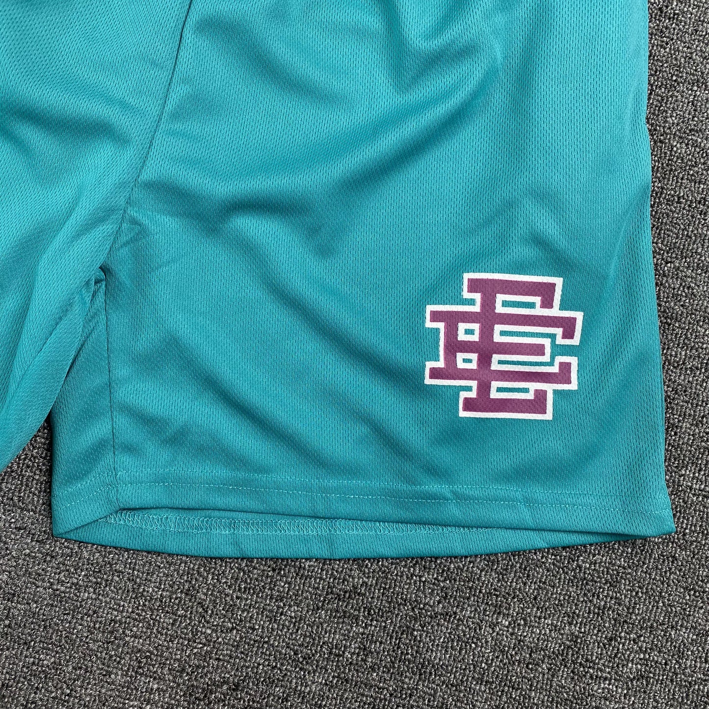 ERIC EMANUEL EE BASIC SHORTS TEAL/PURPLE