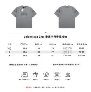 Ba*len*cia*ga printed grey t-shirt