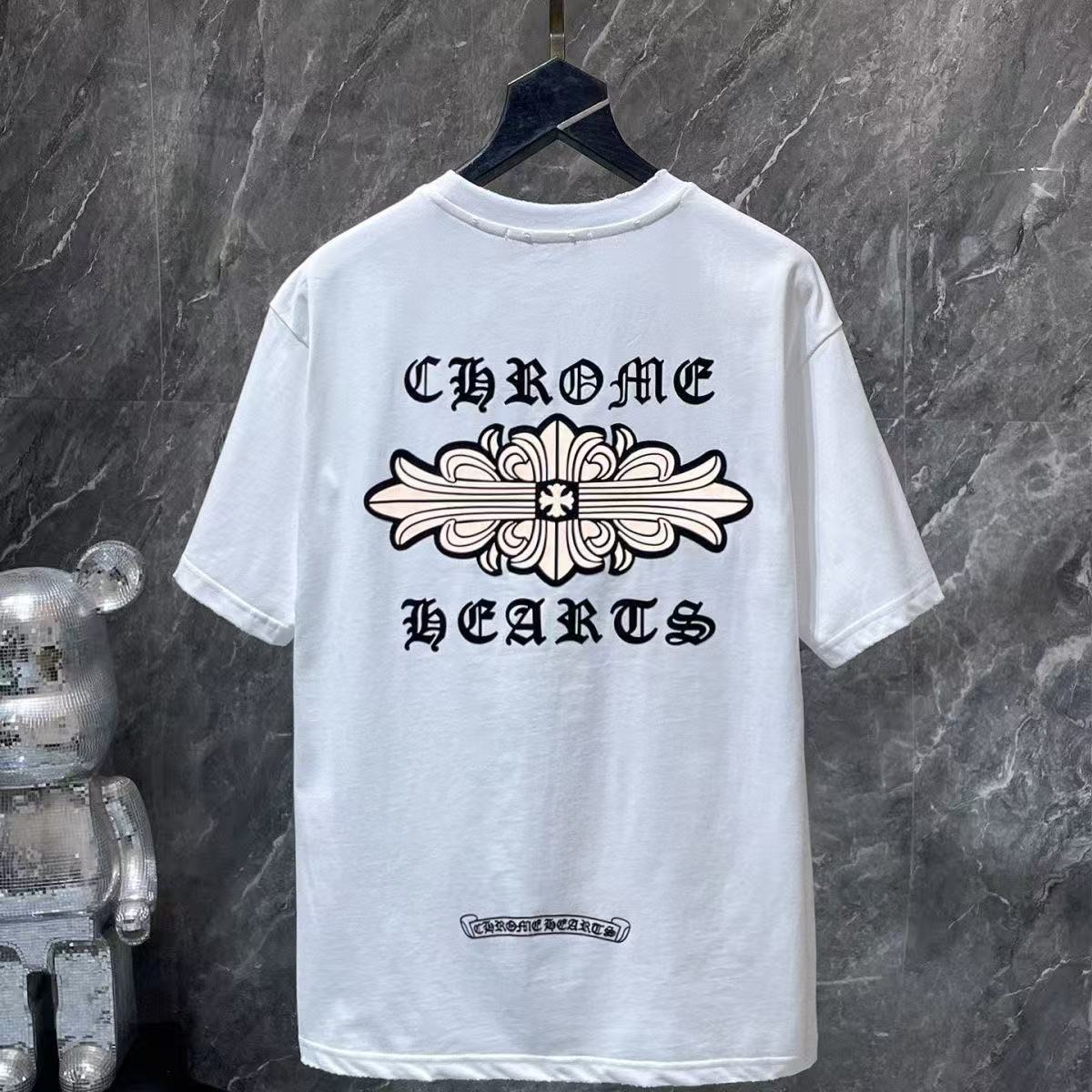 Chrome Hearts Classic Crewneck T-Shirt in White/Black