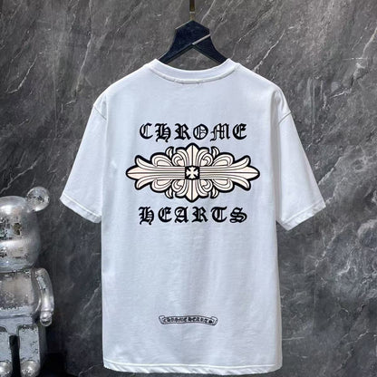 Chrome Hearts Classic Crewneck T-Shirt in White/Black