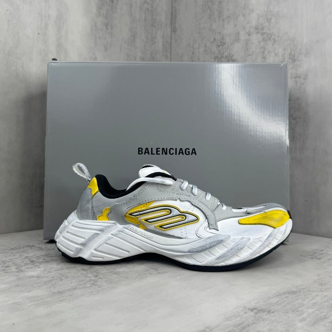 Balenciaga Hamp tons Sneaker in White/Yellow: Solar Statement