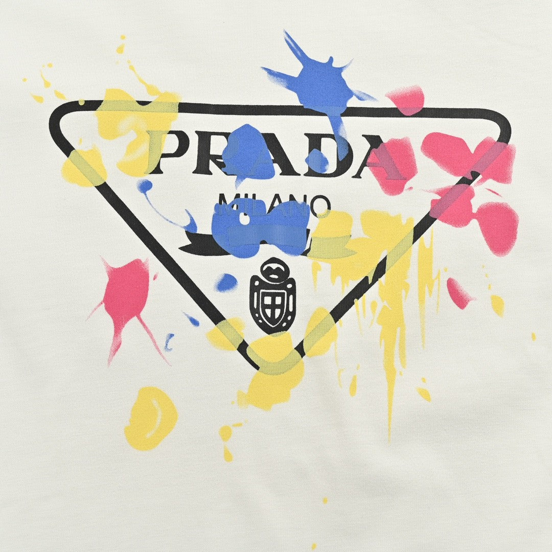 Pra*a t-shirt - paint splatter logo