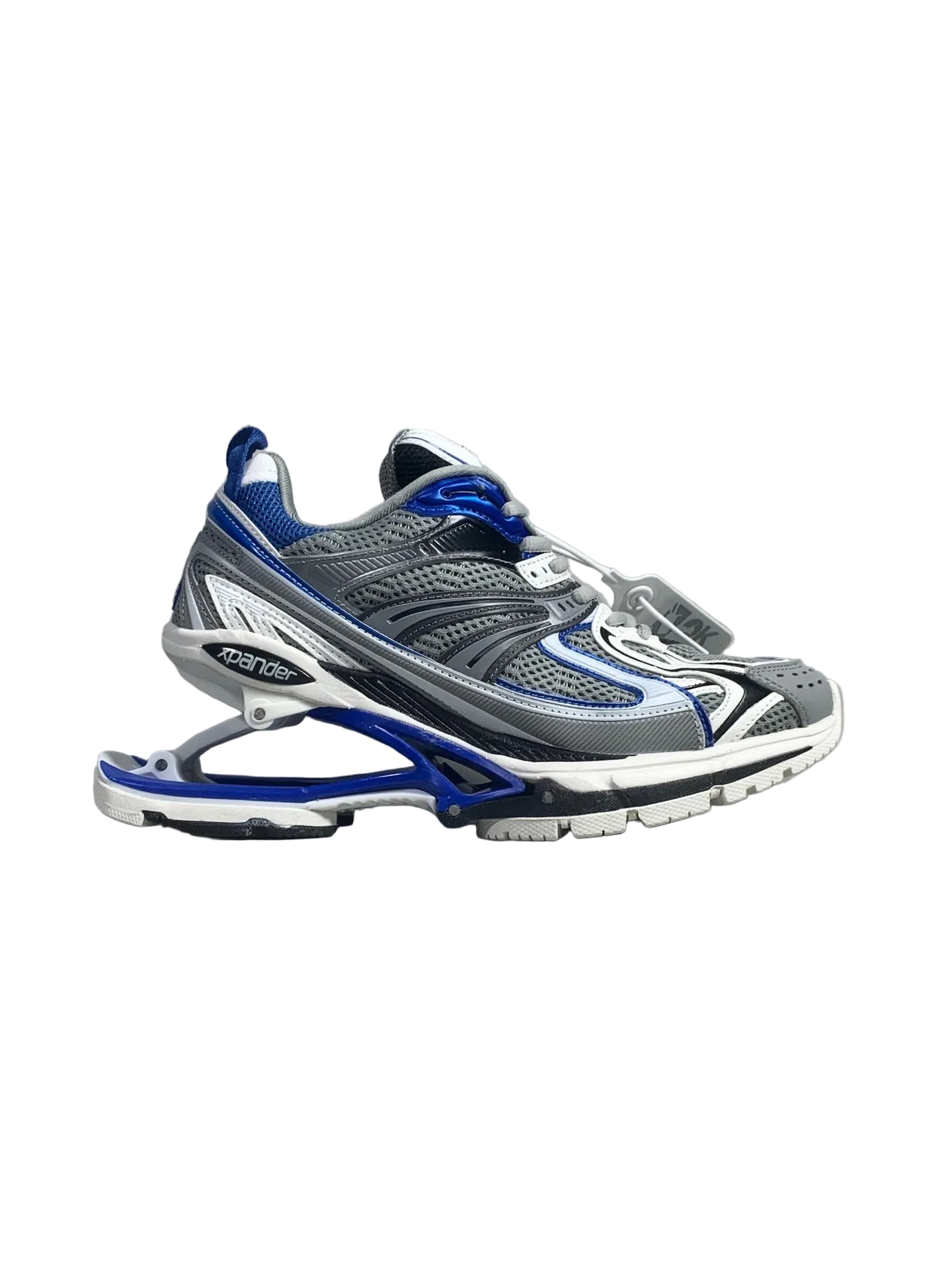 Balenciaga Grey/Blue Retro Spring Sneaker: Aerodynamic Memory