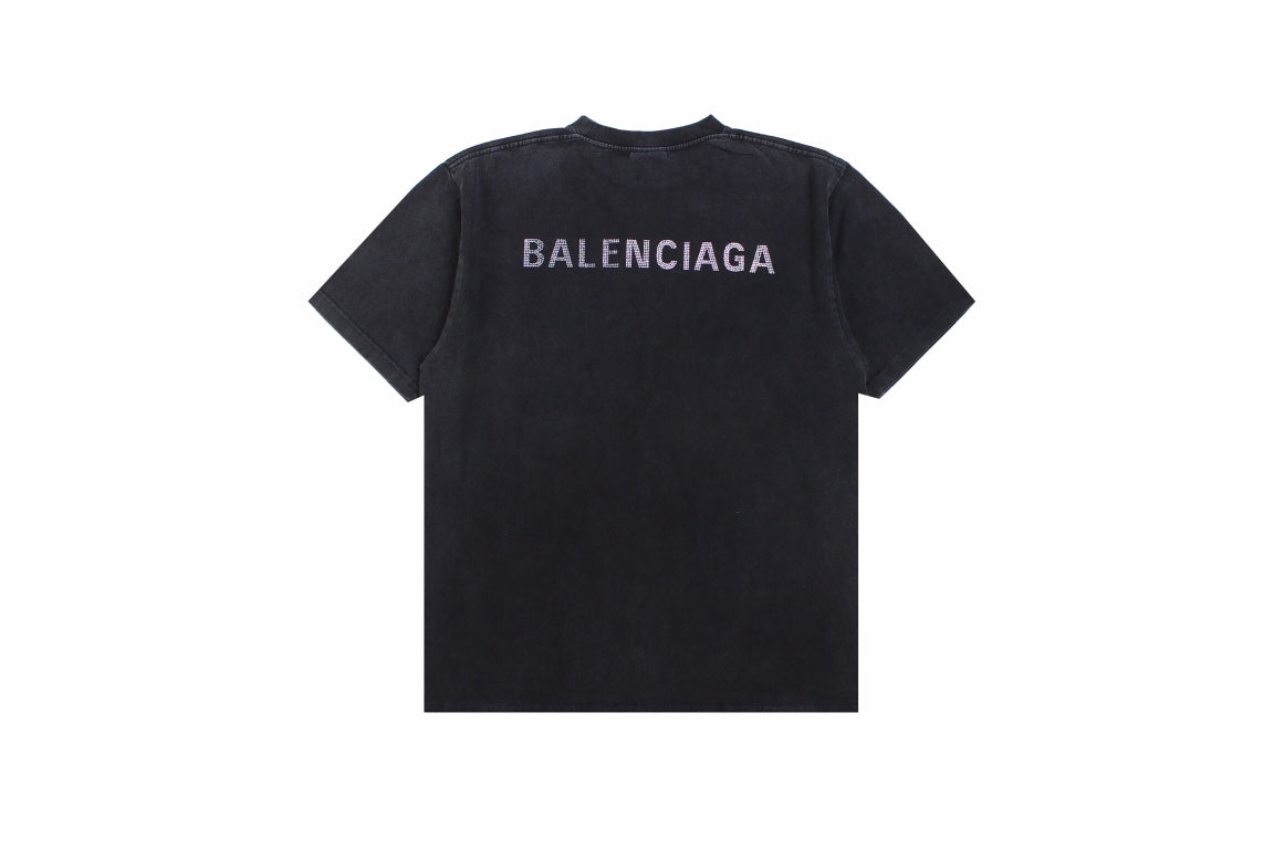 Balenciaga T-shirt with Washed Effect