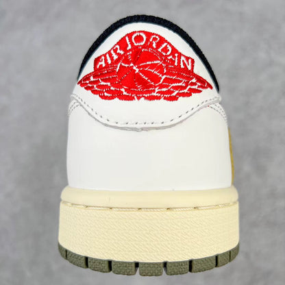 Nike Air Jordan 1 Low – White / Varsity Yellow / Black