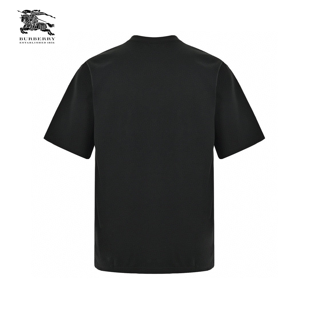 Burberry T-Shirt - Black with Graphic Design