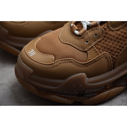 BALENCIAGA TRIPLE S CLEAR SOLE x BROWN - Prime Reps