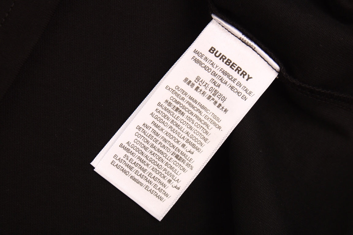 Burberry T-Shirt with Strikethrough Logo