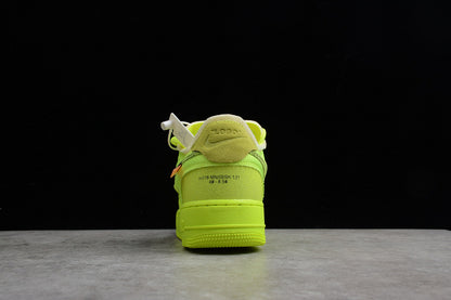 AIR FORCE 1 LOW X OFF WHITE VOLT/HYPER JADE-CONE-BLACK