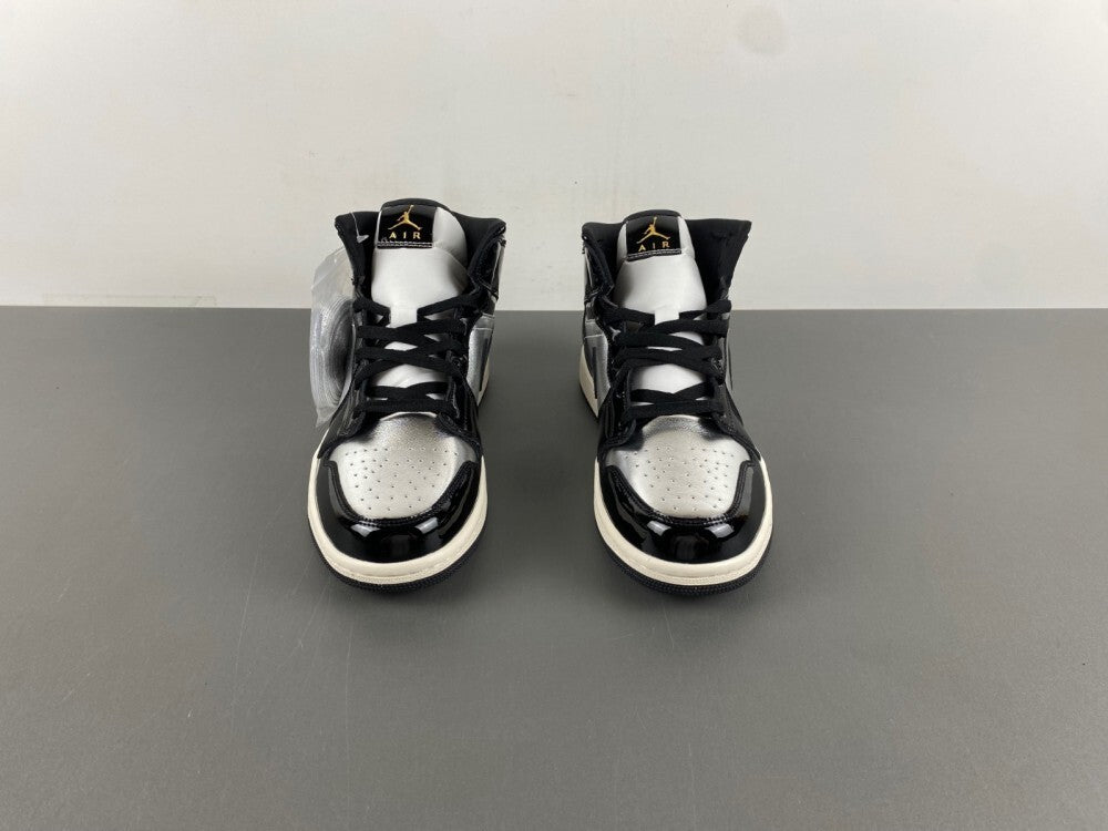 Air Jordan 1 Mid SE "Black Silver Gold"