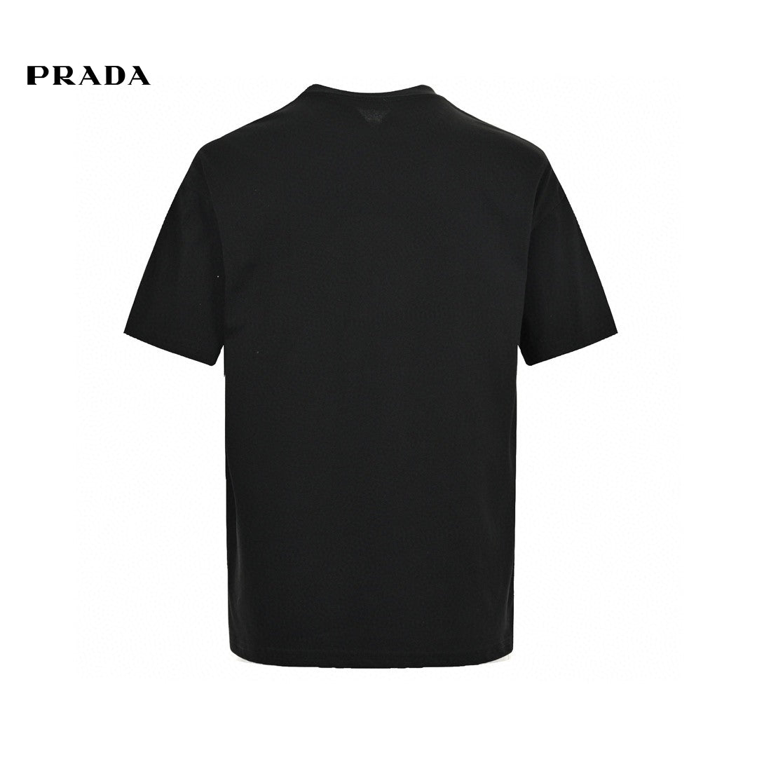 Pra*a milano black logo t-shirt