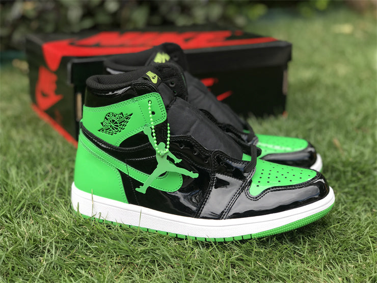 Air Jordan 1 Retro High OG "Black/Green Patent"