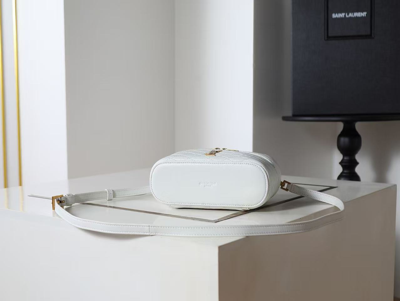 Saint Laurent White Double Zip Handbag