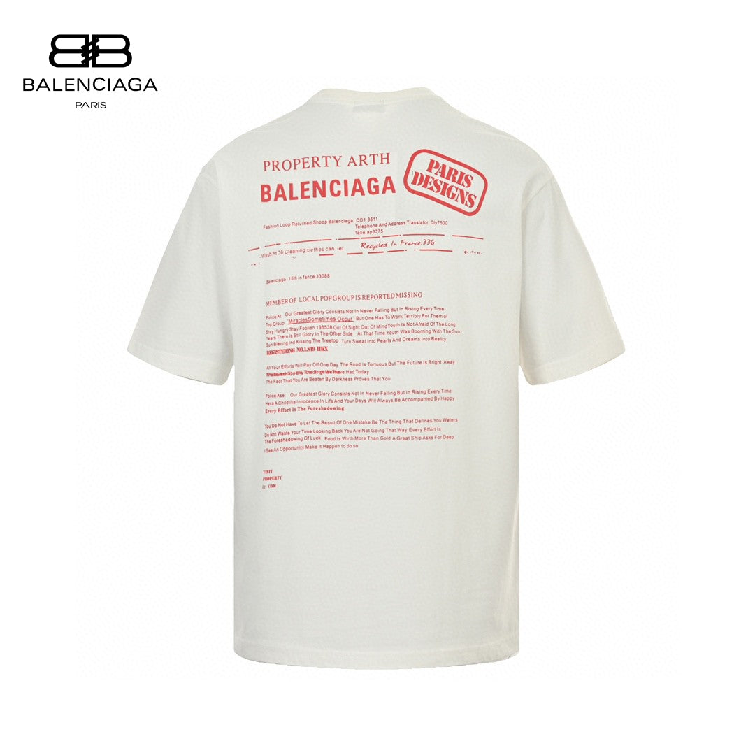 Ba*len*cia*ga design team t-shirt (white)